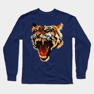 pixel tiger Long Sleeve T-Shirt